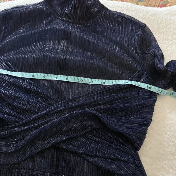 Sabina Musayev Sheer Navy Dress M - Picture 15 of 15